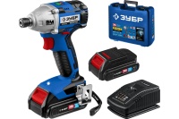 Винтоверт акк уд ЗУБР GVB-250-22 20V*2Ah Li-Ion 280Нм HEX1/4 бесщет дв 2 акк ЗУ кейс Арт. GVB-250-22