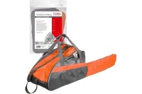 Чехол-сумка для бензопилы, размер 410х265х250 + 400х130 (для пильной шины) серый/оранжевый Cofra Арт. RC-7125