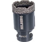 Коронка алмазная HILBERG 35 мм  M14 по керамограниту для УШМ (сухое сверление) Арт. HH635