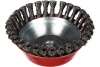Корщетка-чашка 150мм, стальная витая проволока, М14, для УШМ FIT Арт. 39045