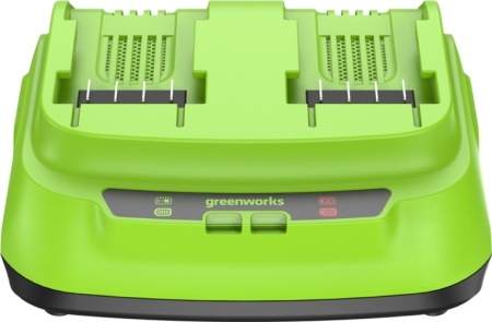 Зарядное устройство GREENWORKS G24X2C8 24V 8A ультрабыстрое двойное 2958807