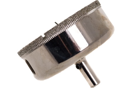 Коронка по стеклу и керамике 75х55 мм с центрирующим сверлом Vertextools Арт. 336-75-55