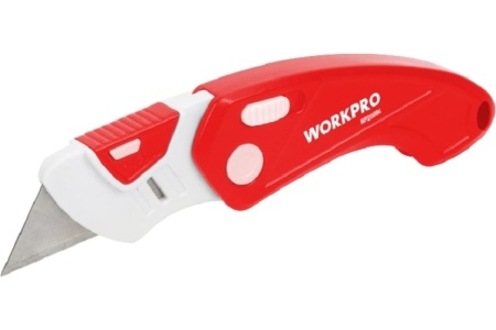 Нож складной WORKPRO пластиковый быстросменный 137мм Арт. WP211004