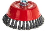 Корщетка-чашка 150мм, стальная витая проволока, М14, для УШМ, MATRIX Арт. 74629