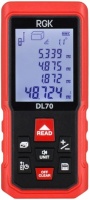 Дальномер лазерный RGK DL70 70м точн 2мм +угломер Арт. 4610011873911