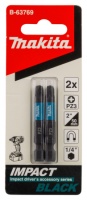 Бита PZ3 50 мм Makita Impact Black Е-form (MZ) 2 шт/упак Арт. B-63769