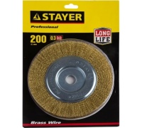 Щетка дисковая для УШМ волнистая 200мм, 22,2мм STAYER Арт. 35122-200