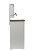 Умывальник дачный с подогревом ЛЮКС ВИХРЬ, нержавейка, белый