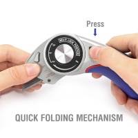 Нож универсальный складной алюминиевый быстросменный WORKPRO Арт. WP211013