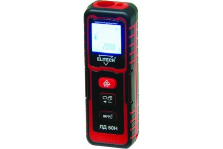 Дальномер лазерный Elitech ЛД 60Н 60м, точн +/- 1,5мм Арт. ЛД 60Н (E0301.002.00)
