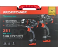 Набор акк инстр. PROFIPOWER Винтоверт E0211 и шуруповерт E0210 16В*2.0Ач Li-ion 2акк З/У кейс Арт. E0227
