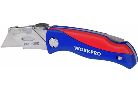 Нож складной WORKPRO быстросменный трапец. лезвие 160мм Арт. WP211006