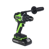 Дрель-шуруповерт акк GREENWORKS GD24DD90 24V Li-Ion 90Нм бесщет.дв. 2 скор. без акк и ЗУ Арт. 3707507