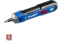 Отвертка акк ЗУБР PSD-4S 4V*1.5Ah Li-Ion 5Нм в кейсе с набором 33 бит Арт. PSD-4S