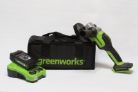УШМ акк GREENWORKS GD24AGK2 24V*2Ah Li-Ion 125мм бесщет.дв. акк и ЗУ сумка Арт. 3200207UA