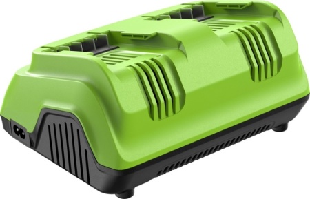 Зарядное устройство GREENWORKS G24X2C8 24V 8A ультрабыстрое двойное 2958807