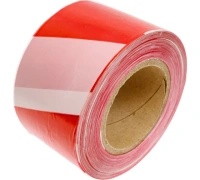 Лента сигнальная КУРС РОС(красно-белая) 75 мм х 250 м Арт. 11850