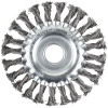 Корщетка-колесо 125мм, стальная витая проволока посадка 22,2 мм КУРС FIT Арт. 39078