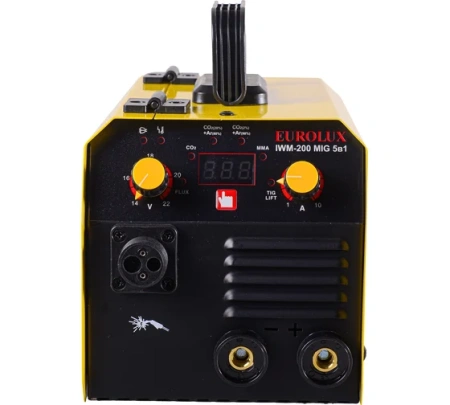 Полуавтомат Eurolux IWM-200 MIG 20-200А 4.8кВт 0.8-1.0мм 270В Арт. 65/180