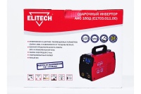 Инвертор Elitech АИC 160Д 10-160А 4,7кВт 1,6-4мм 110-275В Арт. АИС 160Д (E1703.011.00)