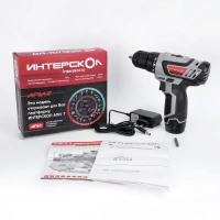 Дрель-шуруповерт акк Интерскол ДА-10/12ЭР 28 ПРОМО 12V*2Ah Li-Ion 28Нм Акк ЗУ Арт. 595.2.1.20