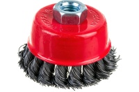 Щетка коническая для УШМ витая 75мм, М14 ELITECH Арт. 1820.074400