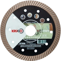 Диск алмазный KRUGO 125*22.23*1.4мм Турбо ультратонкий по керамике Арт. RTT05A