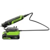  Гравер GreenWorks G24RT, 24V, б/щет, цанги 2,4/3,2мм, 6500–35000 об/мин, оснастка 52 шт, 1x2Ач,ЗУ,сумка,кор