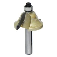 Фреза профильная,2лезвия,хв-8мм,ф34.9мм,R6.35\17.7ммс шарикоподшипником ф9.5мм ELITECH Арт. 1820.094200