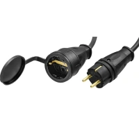 Удлинитель-шнур ЗУБР 4000Вт 1 гнездо 20м, КГ 3х2,5 мм2 Арт. 55017-20