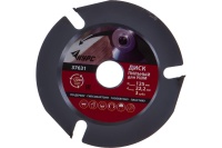 Диск пильный по дереву 125х22,2мм, 3 зуба с карбидными вставками, для УШМ Курс Арт. 37631