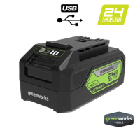 Аккумулятор GREENWORKS G24USB4 24Вт 4.0А/ч Li-Ion с USB Арт. 2939307