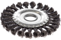 Корщетка-колесо 125мм, стальная витая проволока, посадка 22,2 мм, для УШМ FIT Арт. 39103