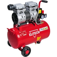 Компрессор Elitech КПБ 180/24М 24л, 180л/мин, 1,0 кВт, безмасл, малошумный Арт. КПБ 180/24М