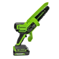 Пила акк. GREENWORKS GD24CSMNX 24V*2Ач 6" 3/8" 1.1мм 32зв. 1 акк и ЗУ Арт. 2008707UA