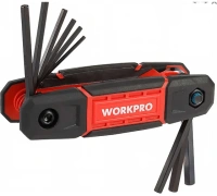 Набор ключей шестигр. 9шт складной SAE WORKPRO Арт. WP222029