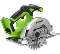 Пила дисковая акк GREENWORKS GD24CS165 24V Li-Ion 165*20мм без акк и ЗУ Арт. 1501607