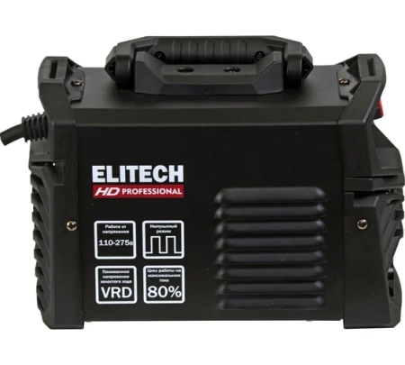 Инвертор Elitech HD WM 160 PULSE 10-160А 1,6-4мм 4.7кВт 220В Арт. WM 160 PULSE
