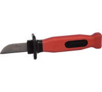 Нож изолированный 1000 В, нерж.сталь, 200 мм, лезвие 50 мм, прорезин.ручка Арт. 10605