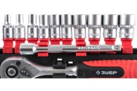 Набор головок с трещеткой 6 гран. 1/4" 12 предм. 4-13мм ЗУБР ТМ-12 Арт. 27645-H12_z01