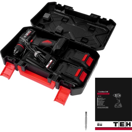 Дрель-шуруповерт акк TEH TDBL316-2B 18V*2.0Ah Li-Ion 60Нм 2 акк Арт. TDBL320-2B
