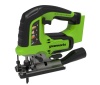 Лобзик  Greenworks  GD24JS, 24V   б/щет, 100 мм, 800-3000/мин, 4-ст.маятник, алю.подошва,LED,1x2Ач,ЗУ,кор