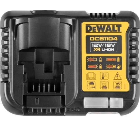Набор аккумуляторов Dewalt 18V 5Ah DCB184 2шт + ЗУ DCB1104 Арт. DCB1104P2-QW