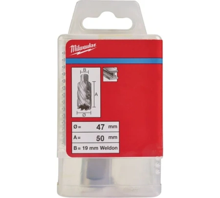 Фреза кольцевая HSS MILWAUKEE D47х50мм (Weldon)