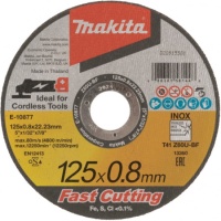 Абразивный отрезной диск для нержавеющей стали Z60T, 125х0.8х22.23 мм Makita E-10877