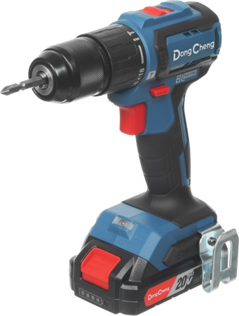 Дрель аккумуляторная уд DongCheng DCJZ2040i13(TYPE AM) 20V*2Ah 45Нм 2 АКБ ЗУ кейс Арт. DCJZ2040i13(TYPE AM)