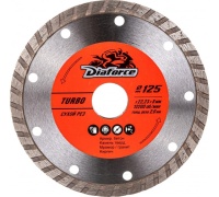 Диск алм HAGWERT 125*22.2*2.2мм турбо сплош. сух. Кам. Кер. ЖБ Арт. 500018