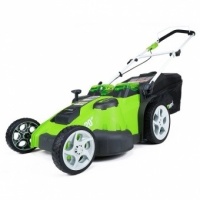 Газонокосилка Greenworks TwinForce G40LM49DBk4, 40v, 49 см, в комплекте с АКБ 4 А·ч и ЗУ (аккумуляторная, 2 ножа)