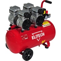 Компрессор Elitech КПБ 300/50М 50л, 300л/мин, 2кВт, безмасл, малошумный Арт. КПБ 300/50М