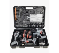 Набор акк инстр. PROFIPOWER УШМ E0080, перфоратор T0058 и шуруповерт T0056 4.0Ач Li-ion 2акк Арт. E0247